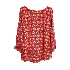 41 Hawthorn Pink Elephant Blouse Top